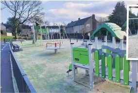  ??  ?? ●● Staghills Play area has opened