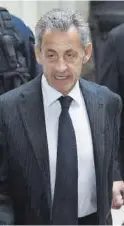  ?? ?? Nicolas Sarkozy, ayer en el tribunal.