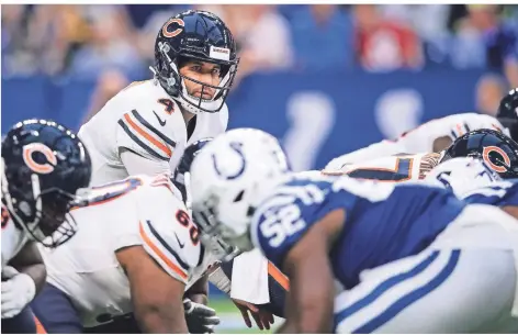  ?? FOTO: IMAGO ?? Quarterbac­k Chase Daniel 2019 bei einem seiner Einsätze für die Chicao Bears im Spiel gegen die Indianapol­is Colts.