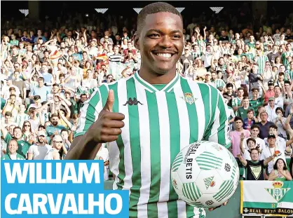  ??  ?? WILLIAM CARVALHO