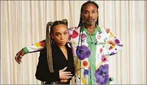  ?? Chris Pizzello / AP ?? Billy Porter, right, director of the new film "Anything's Possible," poses with the film's lead actor Eva Reign at the Ace Hotel in Los Angeles.