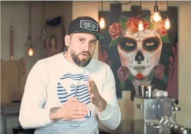  ?? PHOTO TAKEN FROM YMCA VIDEO ?? Manny Ferreira, in a YMCA video posted on the Mezcal website, inside the restaurant where he allegedly harassed staff.