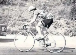  ??  ?? Riccardo Magrini, durante una carrera cuando era profesiona­l.