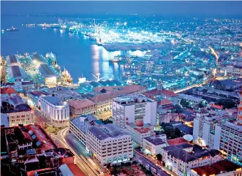  ?? ?? Colombo by night. The authoritie­s are banking on upscaling the capital to the most livable city in South Asia and with that attract more foreign investment.