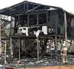  ?? Photo: Meg Bolton ?? GUTTED: Fire destroyed a home in Laidley yesterday morning.