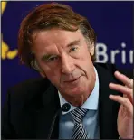  ??  ?? Billionair­e: Ineos owner Jim Ratcliffe