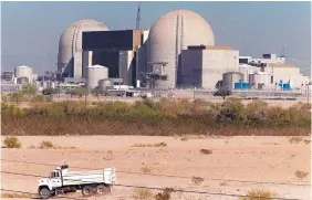  ?? ASSOCIATED PRESS ?? PNM’s rate request includes costs for bringing 134 megawatts of power from the Palo Verde Nuclear Generating Station in Arizona into the rate base.