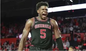  ?? Photograph: Curtis Compton/AP ?? Anthony Edwards was chosen with the No 1 pick in the 2020 NBA draft on Wednesday night.