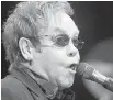  ?? ADRIAN LAM, TC ?? Elton John will play Victoria on March 11 and 12.