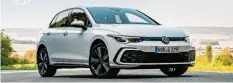  ?? Foto: Volkswagen AG ?? Sportler mit weißer Weste: der VW Golf GTE.