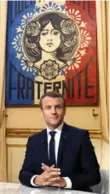  ?? PHILIPPE WOJAZER/AFP/GETTY IMAGES ?? Macron gave his first national TV interview as president on Sunday.