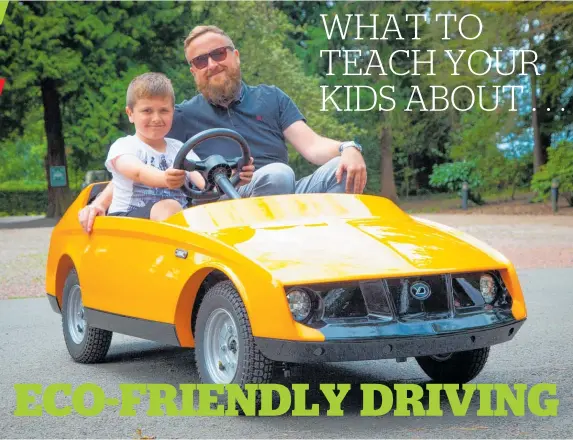  ?? Photos / Supplied ?? Better to get them started young on green driving, right?