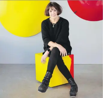  ?? PHOTOS: RAEFF MILES ?? Vancouver artist and designer Martha Sturdy’s PRIME collection is equal parts function and art, made from resin in striking colours as well as her signature charcoal black and white.