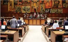  ??  ?? ASAMBLEA. El Pleno dio paso a que se revisen las cuentas de los legislador­es.