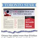  ??  ?? Ottawa has added more than $1 billion to the CRA’s budget to crack down on tax cheats, with a focus on offshore schemes, since the release of the Panama Papers in 2016.