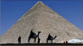  ?? AP 2012 ?? Scientists have found a previously undiscover­ed hidden chamber in Egypt’sGreat Pyramid of Giza, reportedly the first such discovery in the structure since the 19th century. Chances of the space containing treasure or burial chambers are almost nil,...