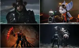  ?? Souls, Returnal. Composite: Sony ?? Clockwise from top left: Ghost of Tsushima: Director’s Cut, Ratchet & Clank, Demon's
