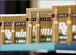  ?? ASSOCIATED PRESS 2013 ?? Remington Outdoor Co., an iconic, 200-year-old American firearms and ammunition manufactur­er, announced Monday that it is planning to file for bankruptcy. “Fear-based” buying of firearms has stopped, an industry CEO says.