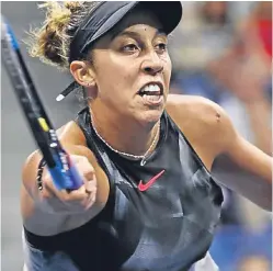  ?? Picture: AP. ?? Madison Keys is relishing the US Open final tonight against old friend Sloane Stephens.