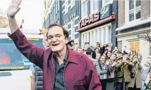  ?? ?? Quentin Tarantino en Amsterdam durante la gira promociona­l de su libro