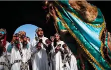  ??  ?? A Gnawa traditiona­l group performs in the city of Essaouira.