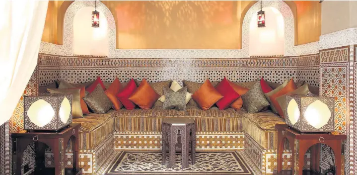  ??  ?? The riads offer luxury and privacy in a traditiona­l style