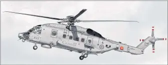  ?? CP PHOTO ?? A CH-148 Cyclone maritime helicopter is seen during a training exercise at 12 Wing Shearwater near Dartmouth on March 4, 2015. Testing of some of Canada’s new navy helicopter­s has hit a snag.