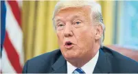  ?? EVAN VUCCI THE ASSOCIATED PRESS ?? U.S. president Donald Trump blasted Bloomberg for leaking his remarks to the Star, a claim reporter Daniel Dale has refuted.