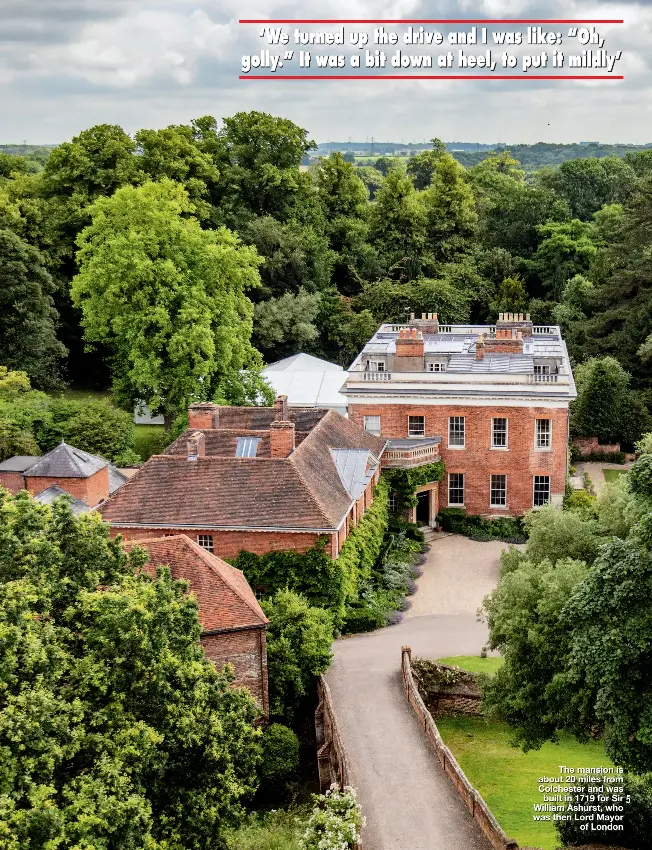 JASON and DEMETRA LINDSAY show us around their historic Hedingham