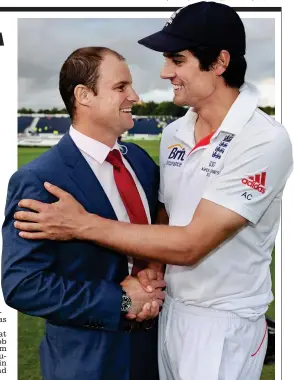  ?? GETTY IMAGES ?? Captaincy call: Strauss (left) and Cook meet tomorrow