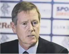  ??  ?? 0 Rangers chairman Dave King took positives from 5-1 defeat.