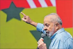  ?? ANDRE BORGES / EFE ?? São Paulo. Lula dice que la obra será bajo la modalidad pública-privada.