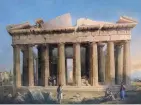  ??  ?? Petrus Josephus
Witdoeck (18031873). «Ο Παρθενώνας». Σημείωση στην πίσω όψη Temple/de Minerve a Athenes/ peint sur lieux en 1825/ par P.I. Witdoeck. Λάδι σε ξύλο 60x76 εκ. Tιμή εκκίνησης 7.000-9.000 ευρώ, πωλήθηκε 18.800 ευρώ.