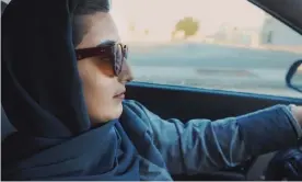  ??  ?? Shahad al-Humaizi, who works as an Uber driver. Photograph: HBO