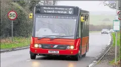  ?? ?? A bus from the Newbury & District fleet