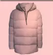  ??  ?? WOOLRICH K-WAY bianco trapuntato, con cappuccio, zip a contrasto e grandi tasconi