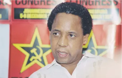  ?? Picture: AFP ?? MURDERED. Chris Hani was the leader of the SA Communist Party when he was gunned down at his Boksburg home by Janusz Walus.