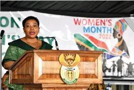  ?? /KZN Government ?? New KZN premier Nomusa Dube-ncube wants to ensure women benefit substantia­lly in the economy.