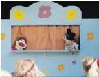  ??  ?? Puppet show for kids of all ages.