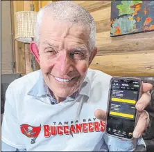  ?? Draftkings ?? Houston furniture store owner Jim “Mattress Mack” Mcingvale also placed a $3.46 million bet on the Buccaneers over the Chiefs in Super Bowl LV.