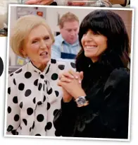  ??  ?? Sweet but stern: Top, Mary chats to contestant Pippa. Above, with host Claudia Winkleman