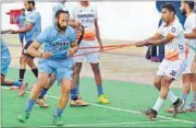  ??  ?? The first camp under new coach Paul van Ass is underway at the National Stadium. VIPIN KUMAR/HT PHOTO