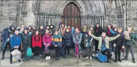  ?? Photograph­s: 19th Argyll Scout Group ?? The 19th Argyll Scout Group visited Paisley Abbey.
