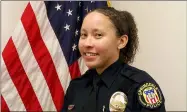  ?? SPRINGDALE POLICE DEPARTMRNT VIA AP ?? Springdale Police Officer Kaia Grant is shown. Officer Grant was killed Saturday, March 21 when a suspect being pursued by officers from another police agency crashed into her police car.