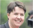  ??  ?? Ruth Davidson says women are relocating to England where the breast cancer drug is available.