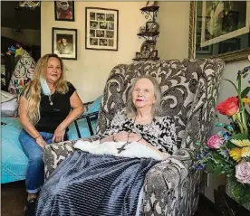  ?? JIM NOELKER/STAFF ?? Dolores Turner turned 95 on July 8, and because of COVID-19, she could not see all of her family. She lives with her daughter Bobbie Joe Gentry in Riverside.