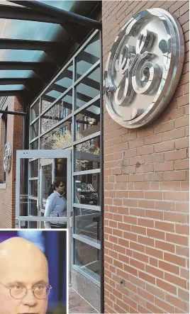  ?? STAFF PHOTO, ABOVE, BY CHRIS CHRISTO; AP PHOTO, LEFT ?? ‘EXCITED’: GE CEO John Flannery, left, said the company is happy with the path it is on amid a strong quarter.