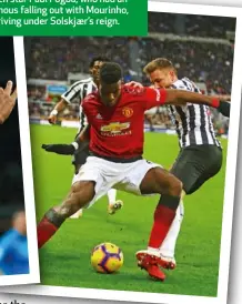  ??  ?? star Paul Pogba, who had an infamous falling out with Mourinho, is thriving under Solskjær’s reign.