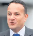  ??  ?? Stance: Leo Varadkar