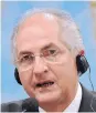  ??  ?? Antonio Ledezma